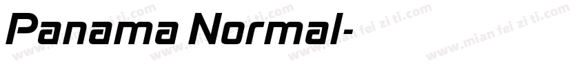 Panama Normal字体转换